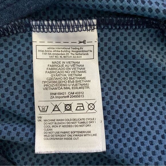 Reebok Men’s One Series Bio Knit ¼ Zip Shirt Blue Athletic Exercise Lightweight - Picture 12 of 14